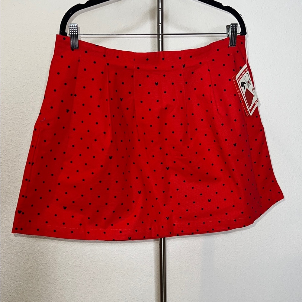 OhMyDisney Polka Dot Mickey Head Mini Skirt
